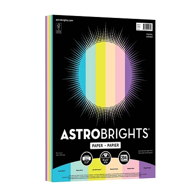 Astrobrights Playful Paper: Specialty Uncoated Cardstock, Assorted Colors, 8.5 x 11 Inches, 204 Sheets