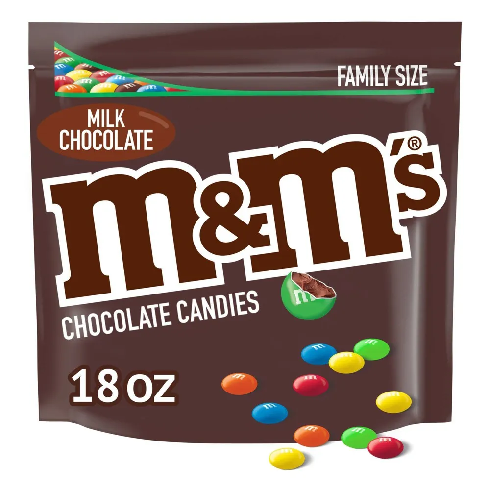 M&m's Peanut Butter Family Size Chocolate Candy - 17.2oz : Target