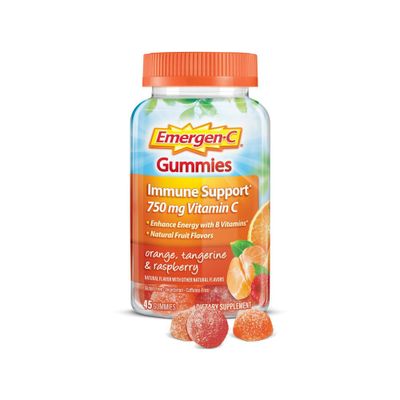 Emergen-C Vitamin C Immune Support Gummies - Orange, Tangerine & Raspberry - 45ct