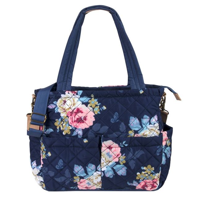 Baby Essentials Quilted Floral Tote