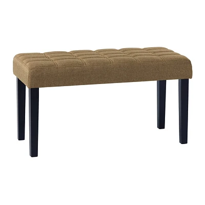 California Fabric Tufted Bench