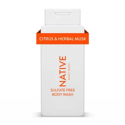 Native Body Wash - Citrus & Herbal Musk - Sulfate Free - 18 fl oz