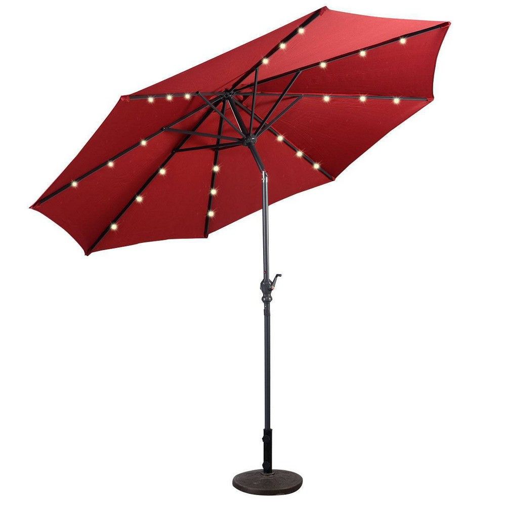 target umbrella with lights