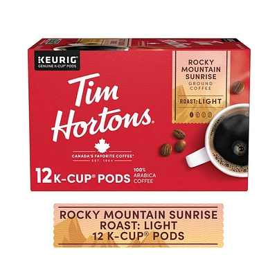 Tim Hortons Medium Roast Rocky Mountain Sunrise Blend Keurig K-Cup - 12 Ct