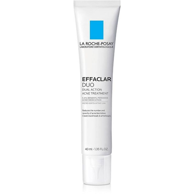 La Roche Posay Effaclar Duo Acne Treatment with Benzoyl Peroxide, Dual Action Acne Spot Treatment - 1.35 fl oz