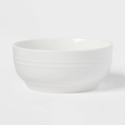 24oz Stoneware Westfield Cereal Bowl White - Threshold