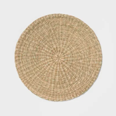 15 Round Woven Seagrass Charger Natural - Threshold