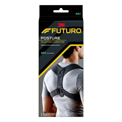 FUTURO Posture Corrector, Discreet Adjustable Back Brace - 1pk