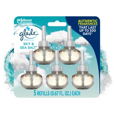 Glade PlugIns Scented Oil Air Freshener Refills - Sky & Sea Salt