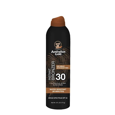 Australian Gold Continuous Spray Sunscreen With Instant Bronzer - SPF 30 - 6 fl oz