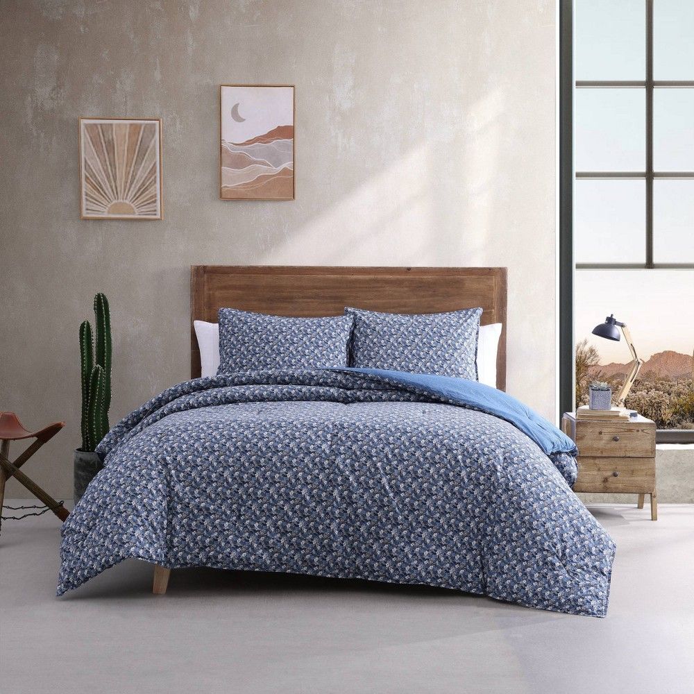 Wrangler 3pc King Prairie Floral Cotton Comforter Set Blue - Wrangler |  Connecticut Post Mall