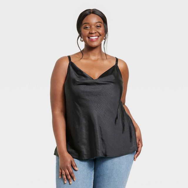 A New Day Womens Plus Size Satin Halter Top - A New Day Red 4X |  Connecticut Post Mall
