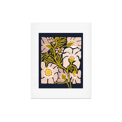 Deny Designs 16x20 DESIGN Dannick Backyard Flower Modern Floral Art Print