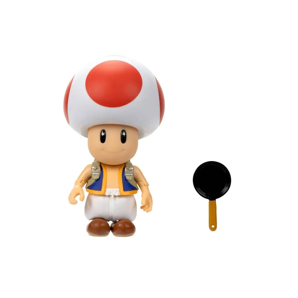 Nintendo Super Mario Toad, Mario, and Peach Action Figure Set - 3pk