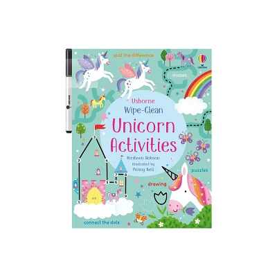 Wipe-Clean Unicorn Activities - (Wipe-Clean Activities) by Kirsteen Robson (Paperback)