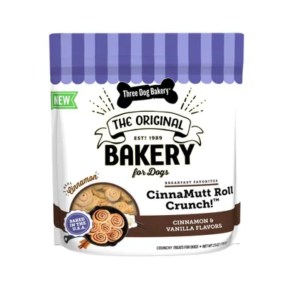 Three Dog Bakery Cinnamon Roll Dog Treat - 25oz