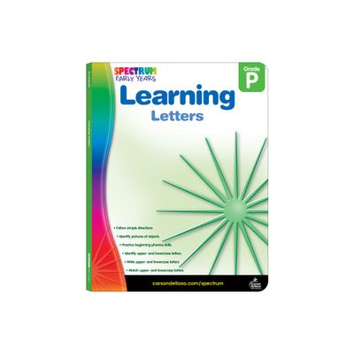 Learning Letters, Grade Pk - (Early Years) by Spectrum (Paperback)