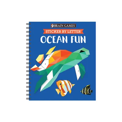 Brain Games - Sticker by Letter: Ocean Fun (Sticker Puzzles - Kids Activity Book) - by Publications International Ltd