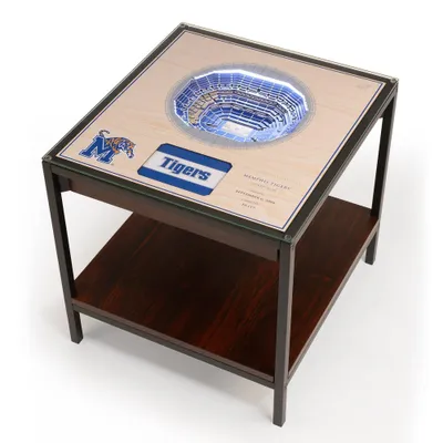 NCAA Memphis Tigers 25-Layer StadiumViews Lighted End Table