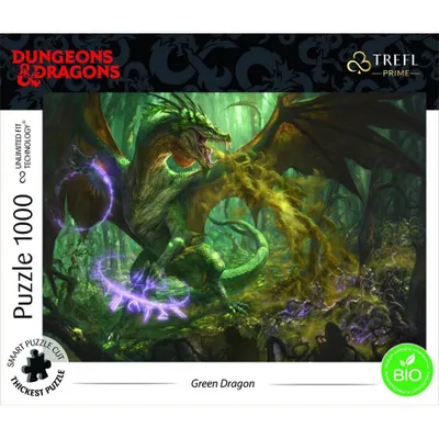 Trefl Dungeon & Dragons The Hunt for the Green Dragon Jigsaw Puzzle - 1000pc