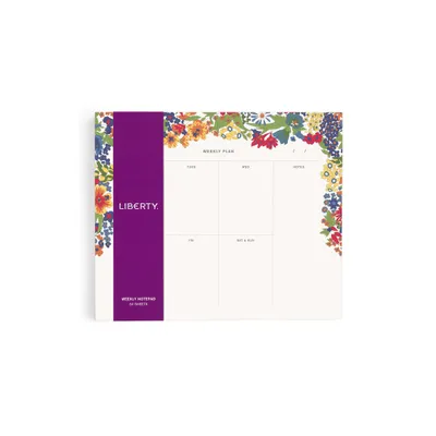 Liberty Margaret Annie Weekly Notepad - by Galison (Paperback)