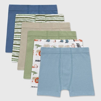 Hanes Toddler Boys 6pk Organic Cotton Boxer Briefs