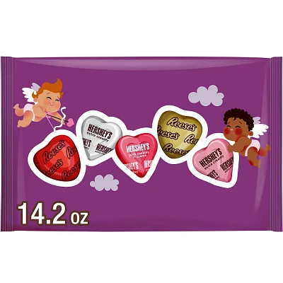 Hersheys and Reeses Valentines Day Assorted Chocolate Hearts Candy - 14.2oz