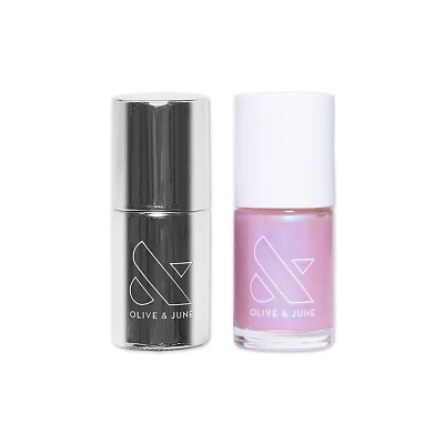 Olive & June Top Coat Long Lasting Nail Polish - Pink Goldfish - 0.92 fl oz/2ct