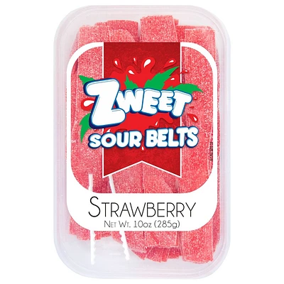 Zweet Sour Belts Strawberry Candy - 10oz