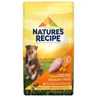 Natures Recipe Grain Free Chicken, Sweet Potato & Pumpkin Recipe Adult Dry Dog Food