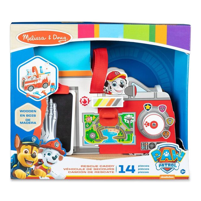 Melissa & Doug PAW Patrol Marshalls Wooden Rescue EMT Caddy - 14pc