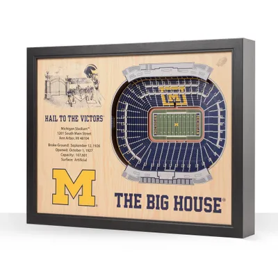 NCAA Michigan Wolverines 25-Layer StadiumViews 3D Wall Art