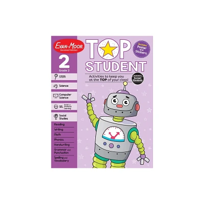 Top Student, Grade 2 Workbook - by Evan-Moor Educational Publishers (Paperback)