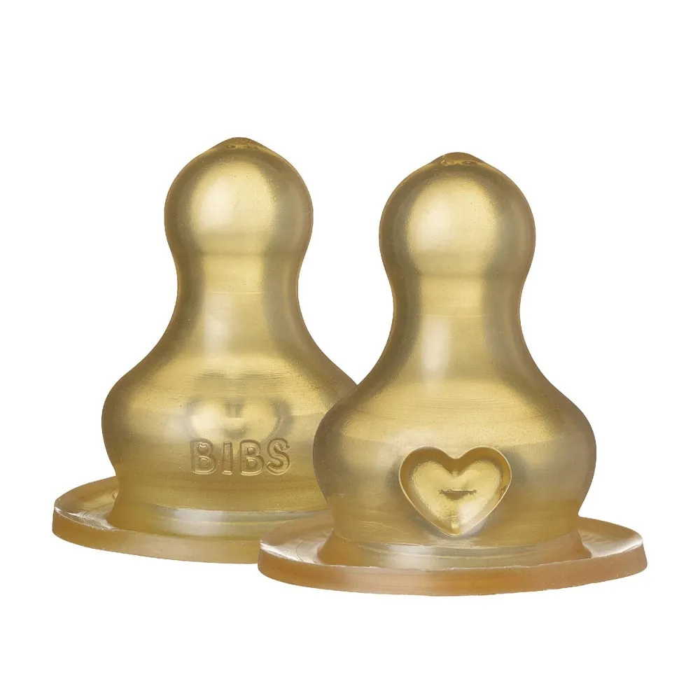 Bibs Latex Medium Flow Bottle Nipple - 2pk | The Market Place