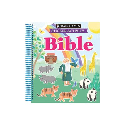 Brain Games - Sticker Activity: Bible (for Kids Ages 3-6) - (Spiral Bound)