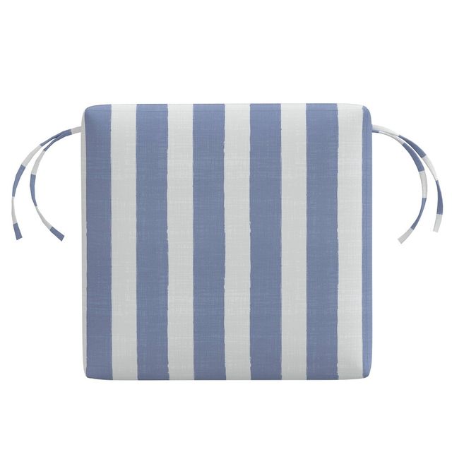 Skyline Furniture 18x18 Outdoor Chair Cushion Brush Cabana : Handmade, Water-Resistant, Zipper Closure