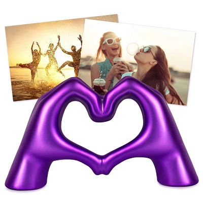 Your Decor Heart Hands Photo Holder Decor