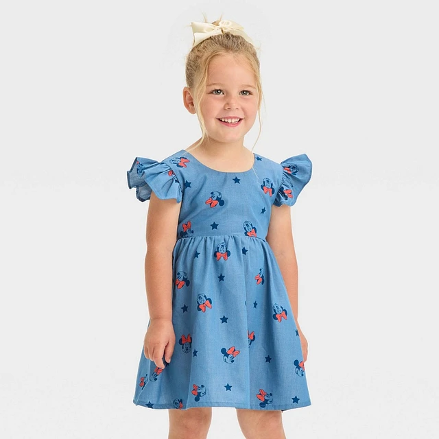 Mickey Mouse & Friends Toddler Girls Disney Minnie Mouse Empire Waist Dress - Light Blue | Connecticut Post Mall Mickey Mouse & Friends Toddler Girls Disney Minnie Mouse Empire Waist Dress - Light Blue | Connecticut Post Mall