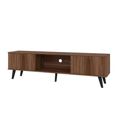 Manhattan Comfort Doyers TV Stand for TVs up to 75 : Mid-Century Modern Media Console with Cable Management