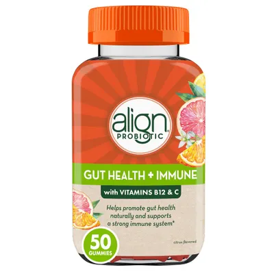 Align Gut Health & Immunity Daily Probiotic Supplement - Citrus - Gummies - 50ct