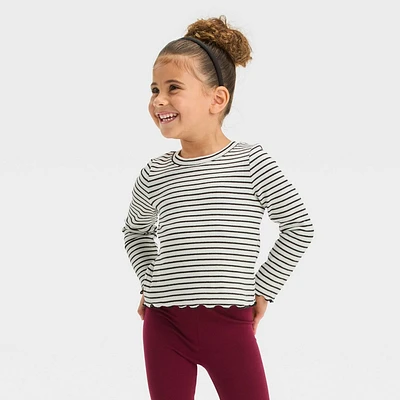 Toddler Girl Rib Long Sleeve T-Shirt