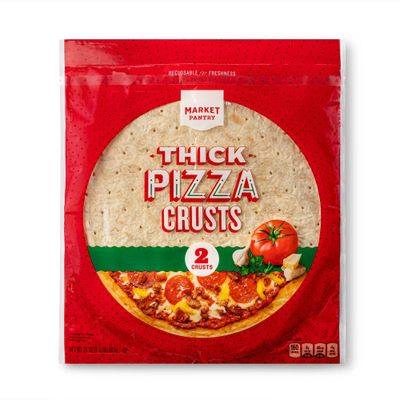 Thick Pizza Crusts - 24oz/2ct - Market Pantry