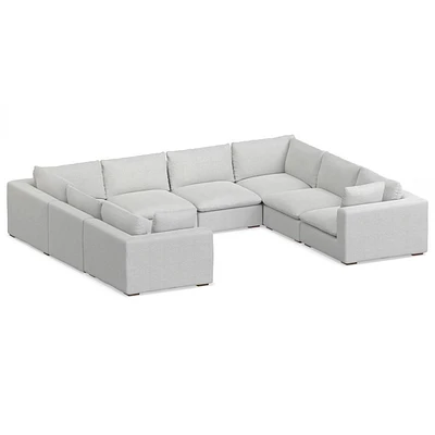 WyndenHall Marlee U-Shaped Sectional Cloud Gray