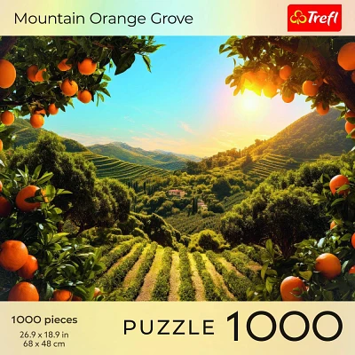 Trefl Sunsets Mountain Orange Grove Jigsaw Puzzle 1000pc