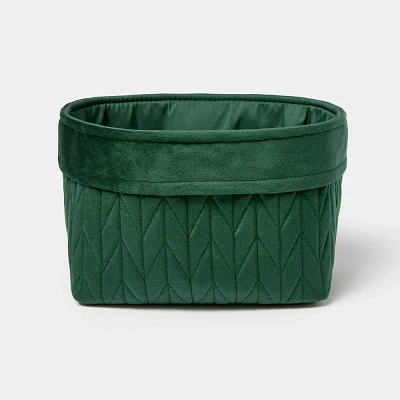 Quilted Velvet Basket