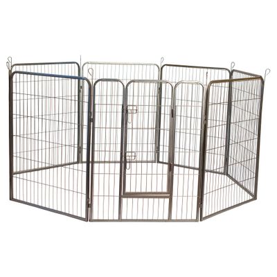 Iconic Pet Heavy Duty Metal Tube Pen Pet Dog Exercise and Training Playpen