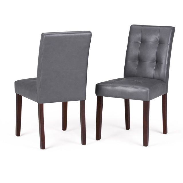 Set of 2 Jefferson Parson Dining Chairs Stone Gray - WyndenHall