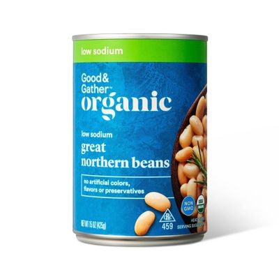 Organic Low Sodium Great Northern Beans - 15oz - Good & Gather