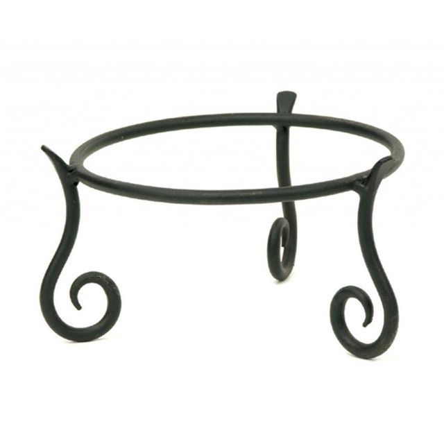 9.5 Versatile Short Iron Stand for Planter, Birdbath, Gazing Ball Black - ACHLA Designs