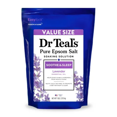Dr Teals Soothe & Sleep Lavender Pure Epsom Bath Salts - 7lb